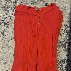 LOFT Scarlet Button-Up Blouse